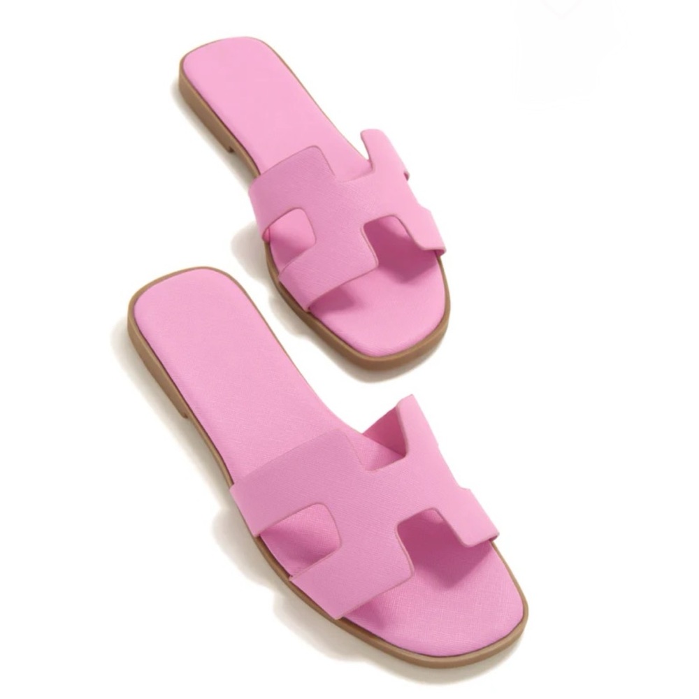 Pink Slip On Sandal - Picture 2 of 10